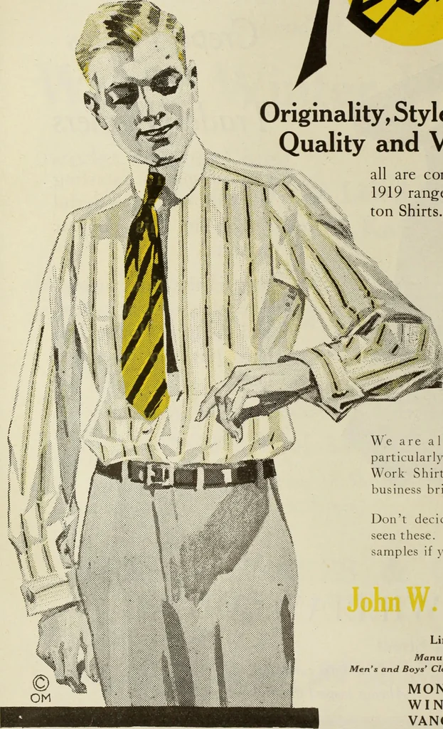 An illustration from Men's wear of Canada (January-December 1919), 1919, leaf 19