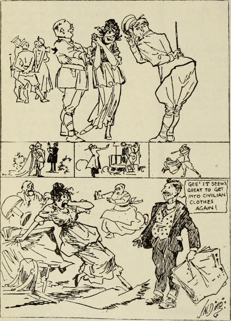 An illustration from Men's wear of Canada (January-December 1919), 1919, leaf 247