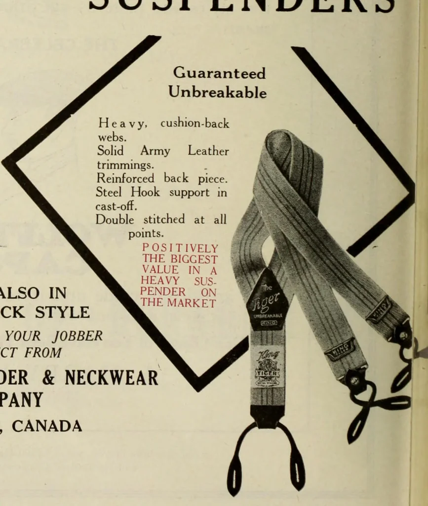 An illustration from Men's wear of Canada (January-December 1919), 1919, leaf 291