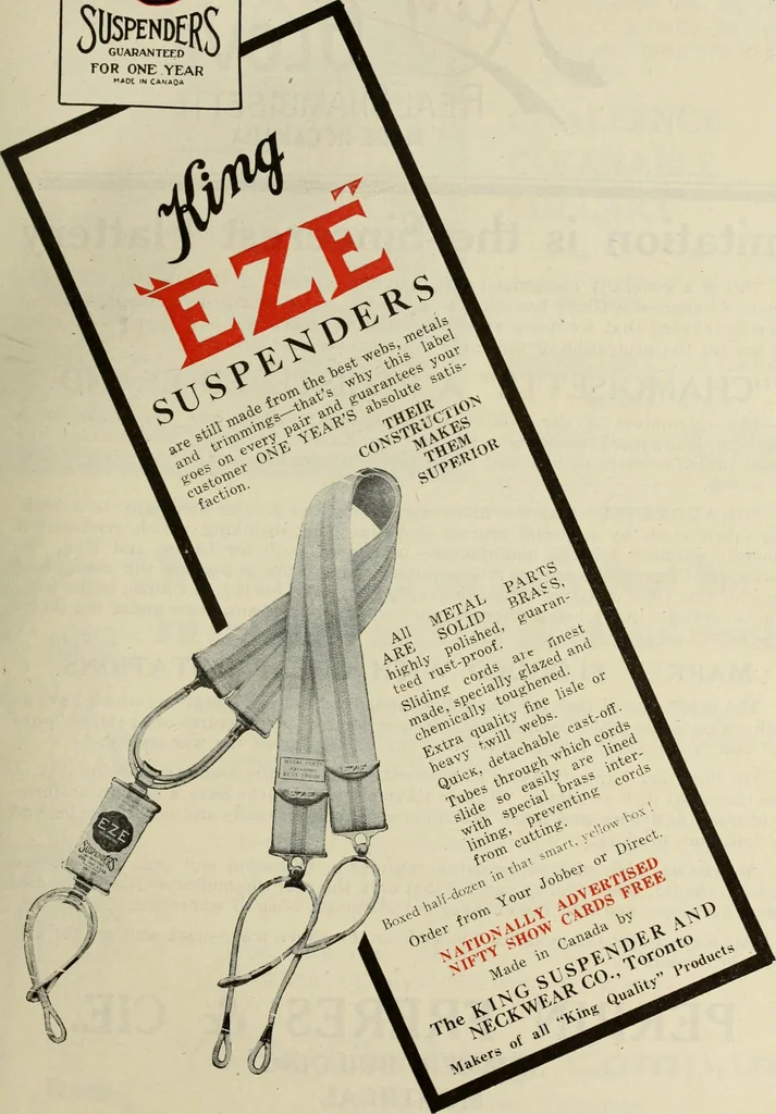 An illustration from Men's wear of Canada (January-December 1919), 1919, leaf 292