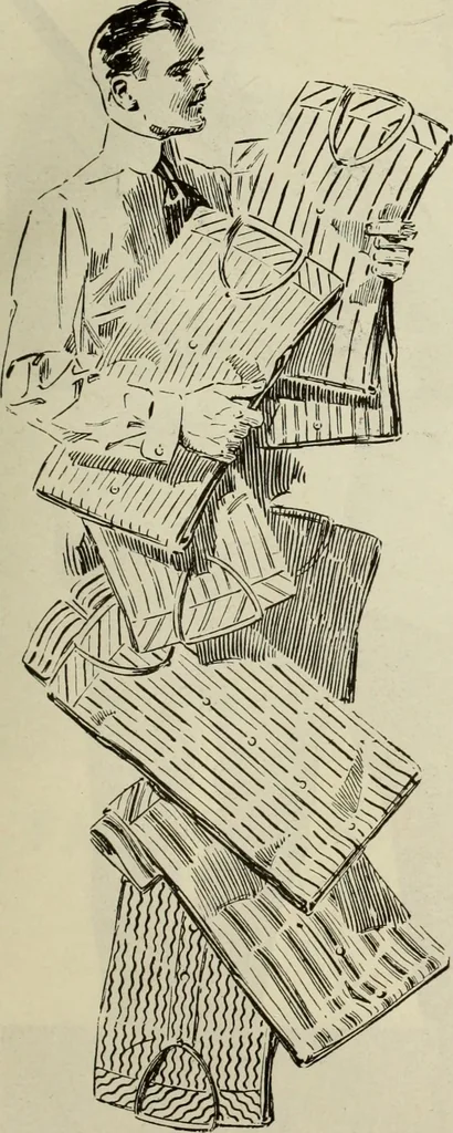 An illustration from Men's wear of Canada (January-December 1919), 1919, leaf 296