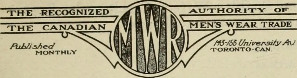 An illustration from Men's wear of Canada (January-December 1919), 1919, leaf 316