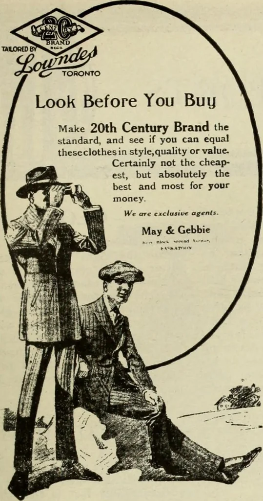 An illustration from Men's wear of Canada (January-December 1919), 1919, leaf 320