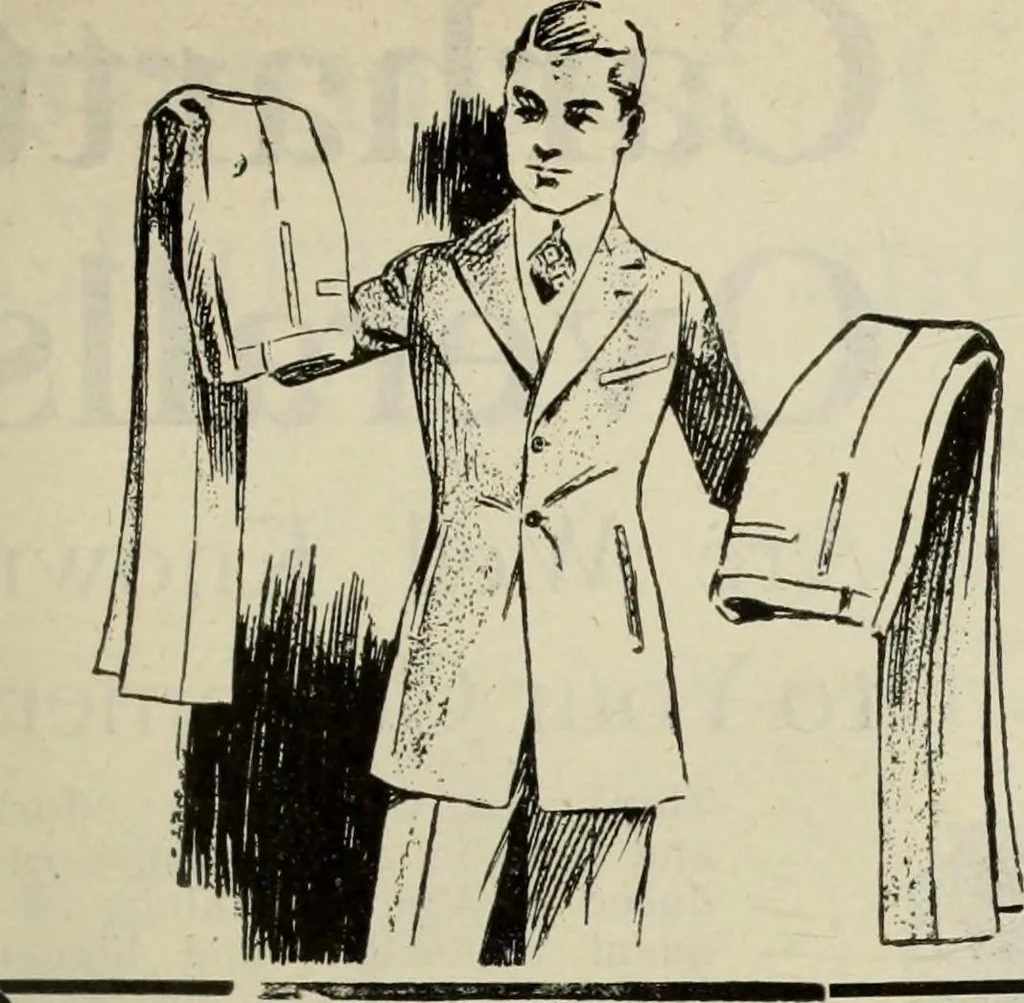 An illustration from Men's wear of Canada (January-December 1919), 1919, leaf 334