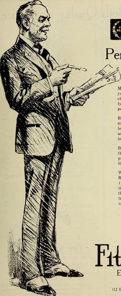 An illustration from Men's wear of Canada (January-December 1919), 1919, leaf 346