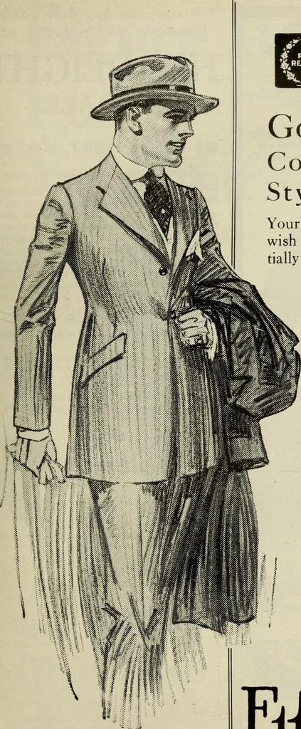 An illustration from Men's wear of Canada (January-December 1919), 1919, leaf 396