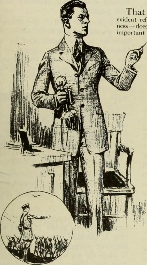 An illustration from Men's wear of Canada (January-December 1919), 1919, leaf 426