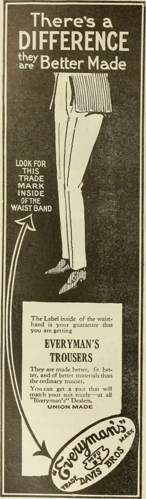An illustration from Men's wear of Canada (January-December 1919), 1919, leaf 547