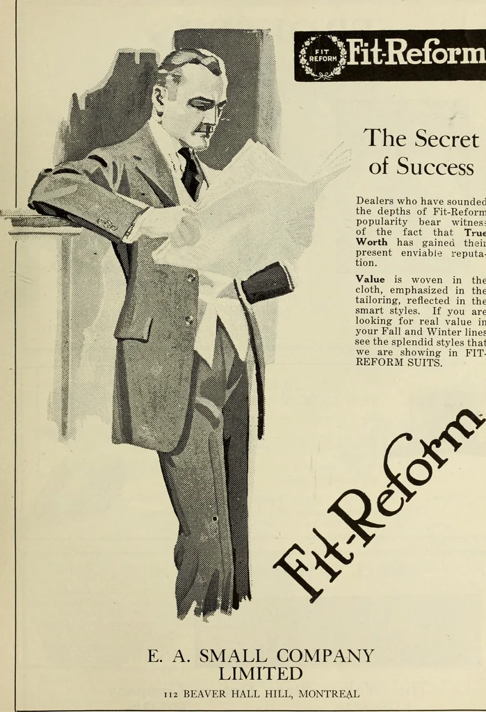 An illustration from Men's wear of Canada (January-December 1919), 1919, leaf 554