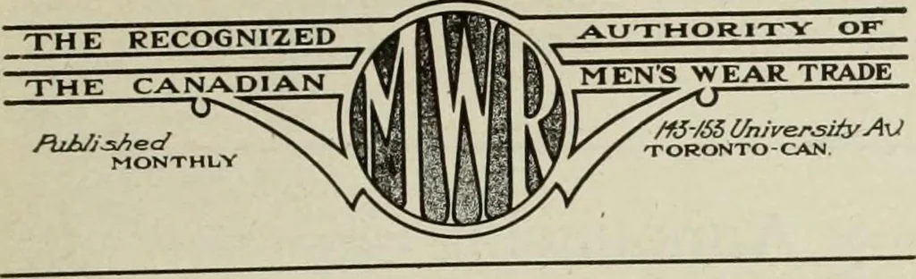 An illustration from Men's wear of Canada (January-December 1919), 1919, leaf 56
