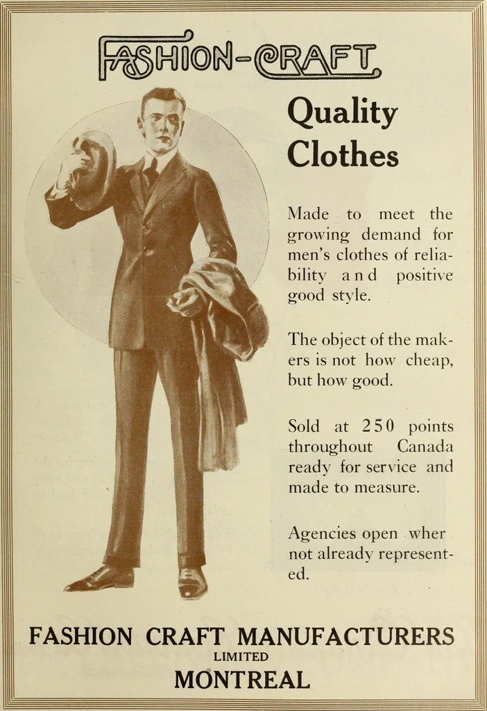 An illustration from Men's wear of Canada (January-December 1919), 1919, leaf 602