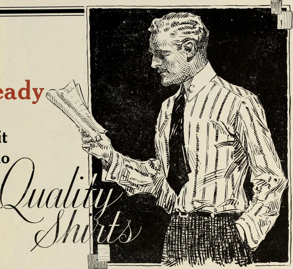 An illustration from Men's wear of Canada (January-December 1919), 1919, leaf 696