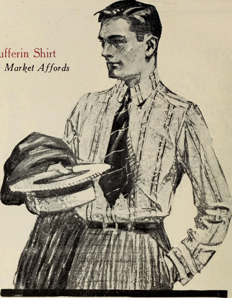 An illustration from Men's wear of Canada (January-December 1919), 1919, leaf 697