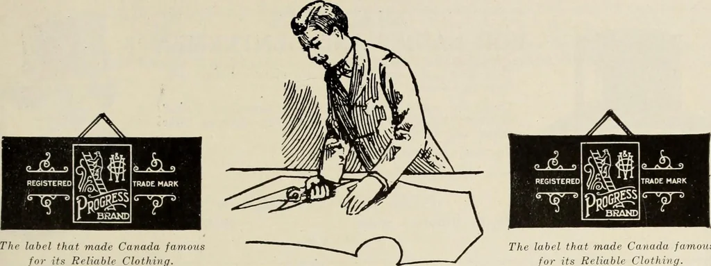 An illustration from Men's wear of Canada (January-December 1919), 1919, leaf 744