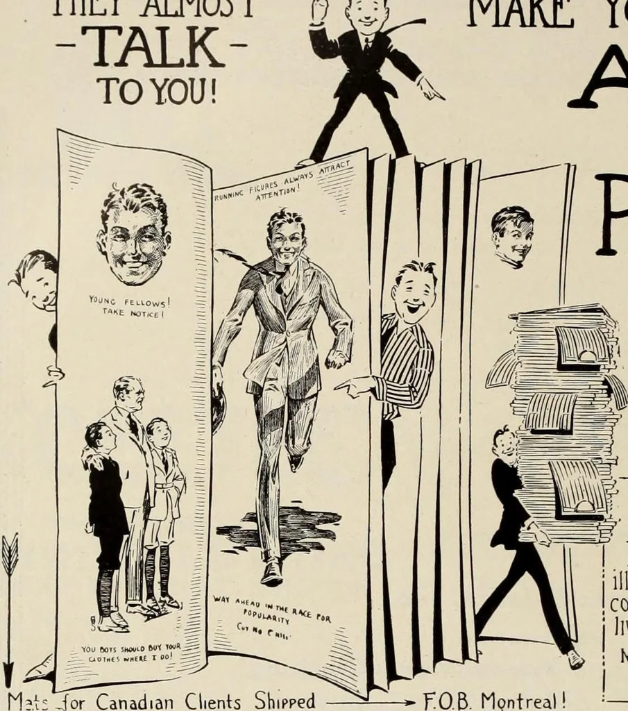 An illustration from Men's wear of Canada (January-December 1919), 1919, leaf 747