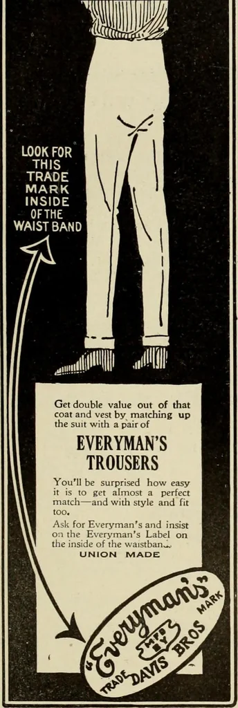 An illustration from Men's wear of Canada (January-December 1919), 1919, leaf 820
