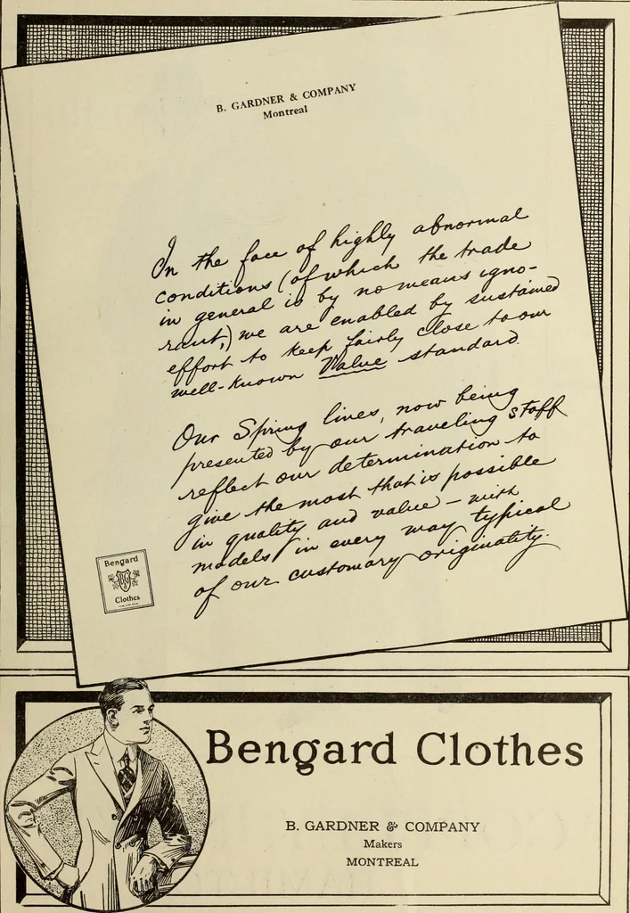 An illustration from Men's wear of Canada (January-December 1919), 1919, leaf 896