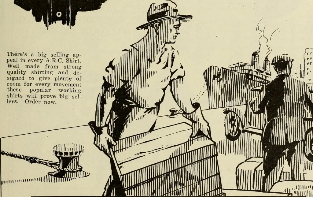 An illustration from Men's wear of Canada (January-December 1919), 1919, leaf 916