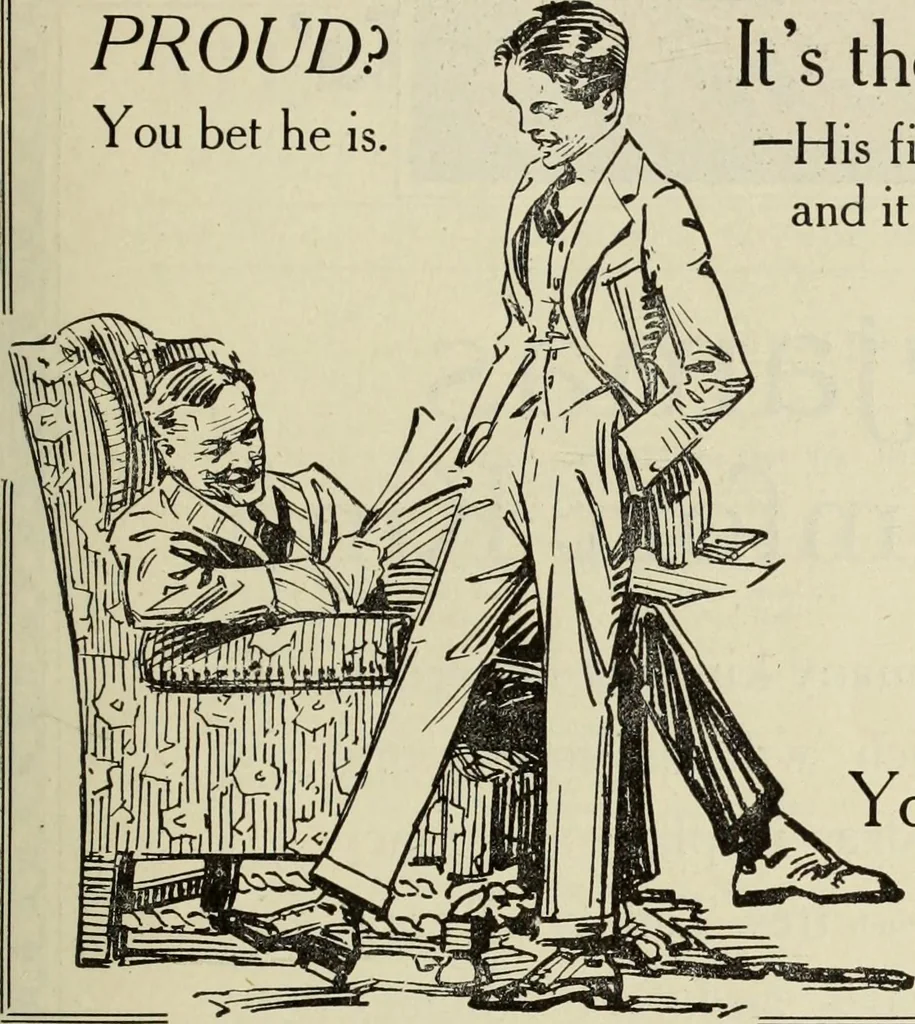 An illustration from Men's wear of Canada (January-December 1919), 1919, leaf 924