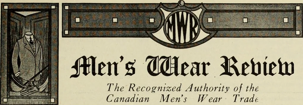 An illustration from Men's wear of Canada (January-December 1919), 1919, leaf 928