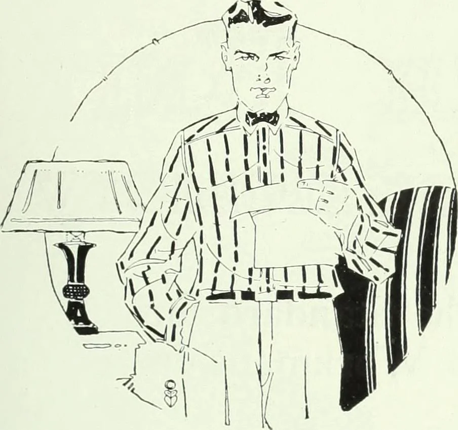An illustration from Men's wear of Canada (January-December 1920), 1920, leaf 1014