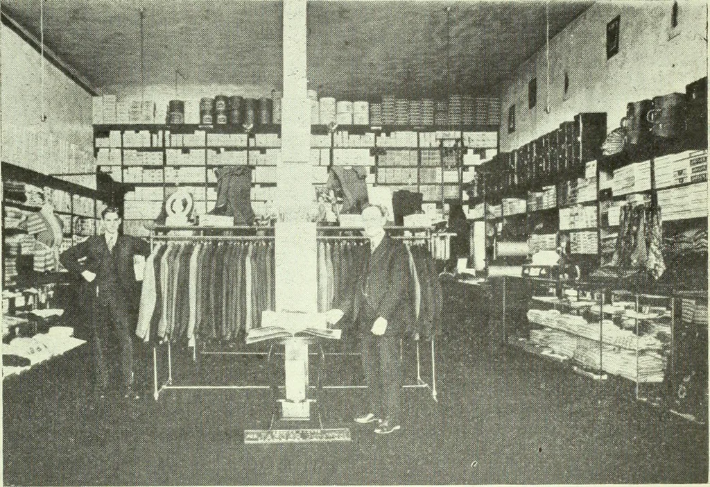 An illustration from Men's wear of Canada (January-December 1920), 1920, leaf 1044