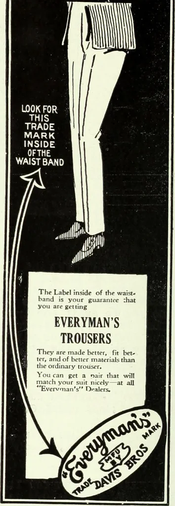 An illustration from Men's wear of Canada (January-December 1920), 1920, leaf 1091