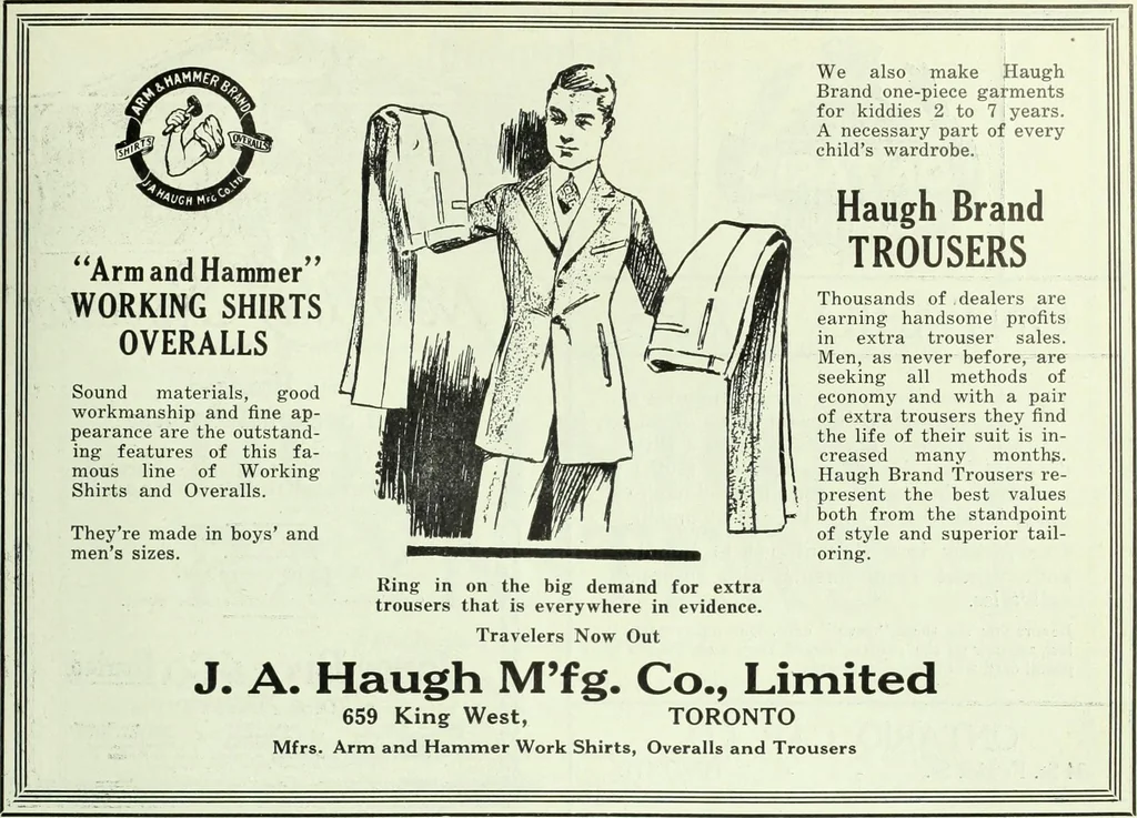 An illustration from Men's wear of Canada (January-December 1920), 1920, leaf 184