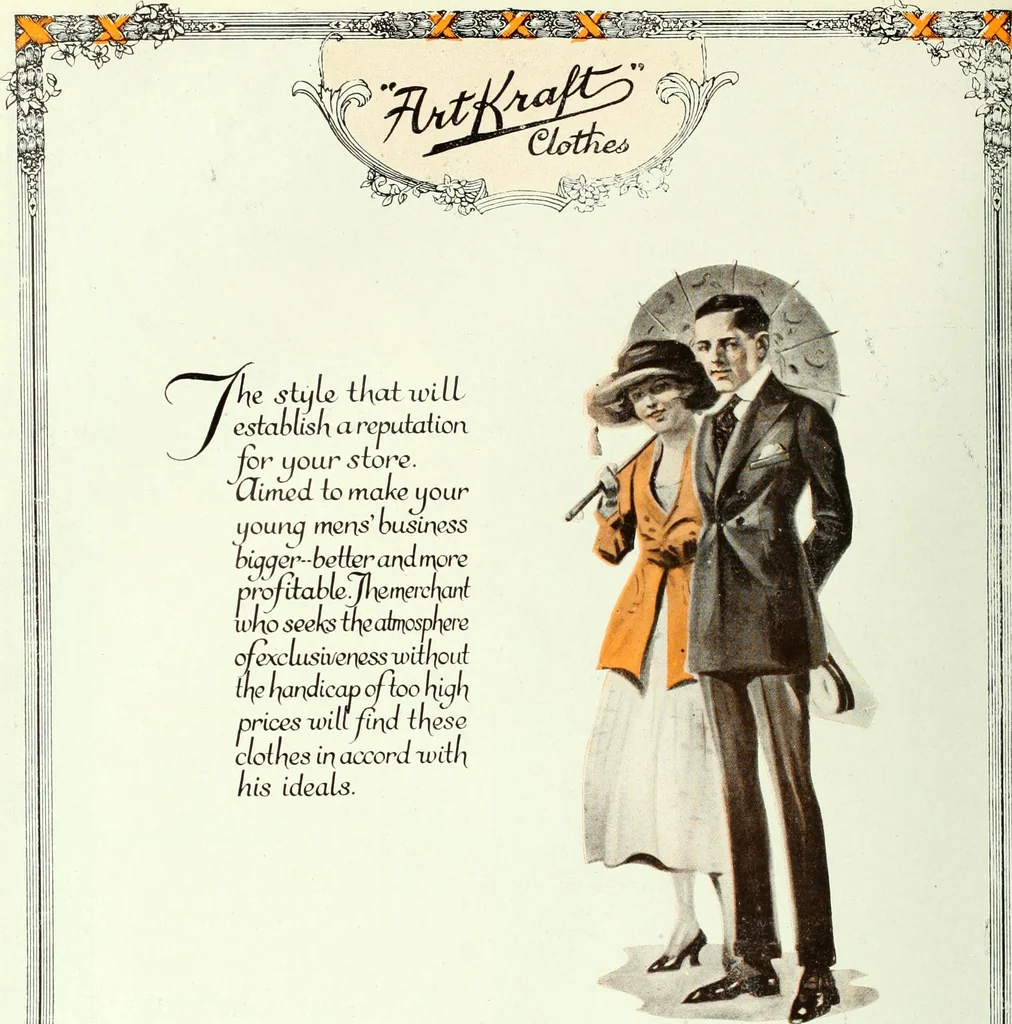 An illustration from Men's wear of Canada (January-December 1920), 1920, leaf 199