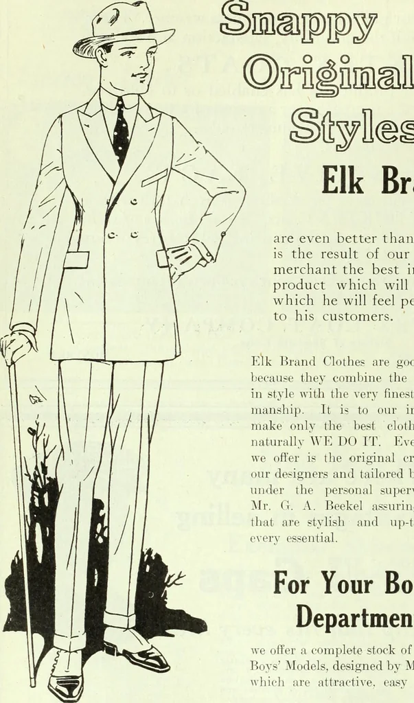 An illustration from Men's wear of Canada (January-December 1920), 1920, leaf 221