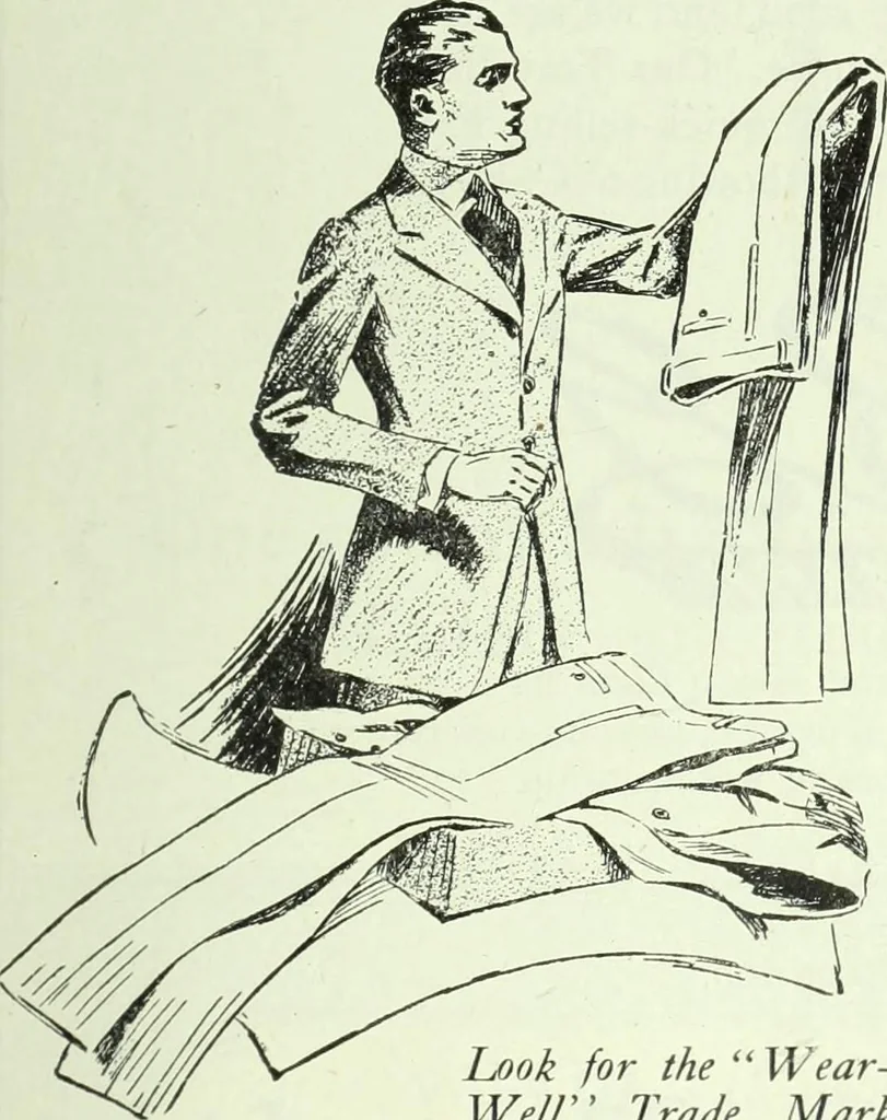 An illustration from Men's wear of Canada (January-December 1920), 1920, leaf 222