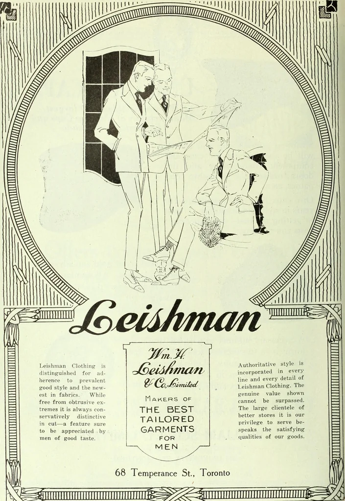 An illustration from Men's wear of Canada (January-December 1920), 1920, leaf 229