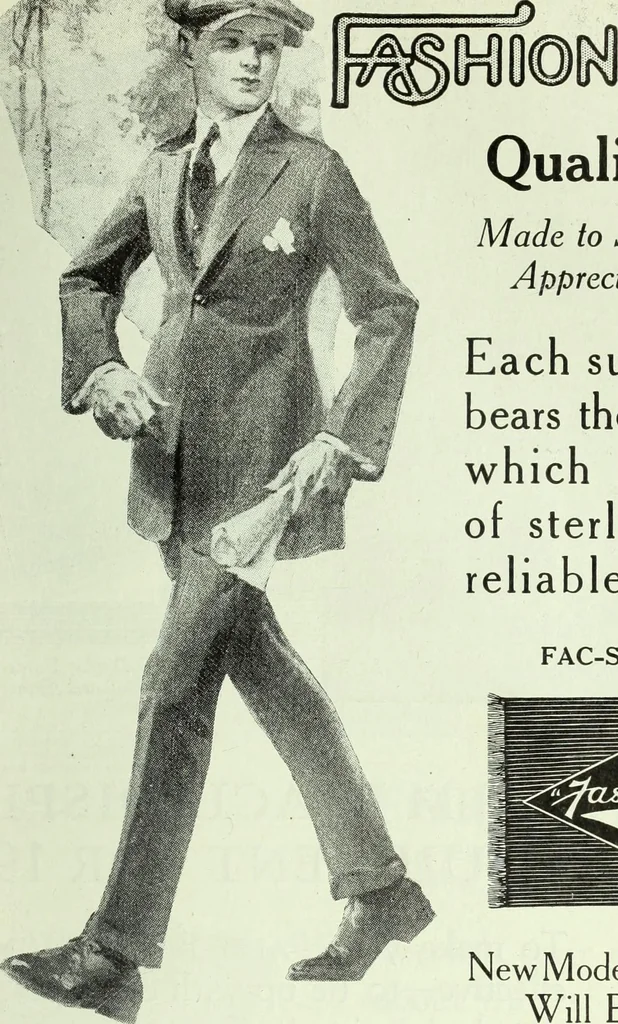 An illustration from Men's wear of Canada (January-December 1920), 1920, leaf 234