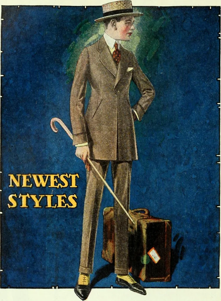 An illustration from Men's wear of Canada (January-December 1920), 1920, leaf 327