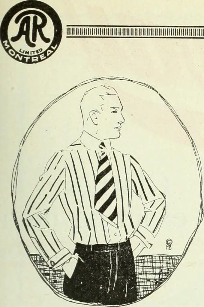 An illustration from Men's wear of Canada (January-December 1920), 1920, leaf 354