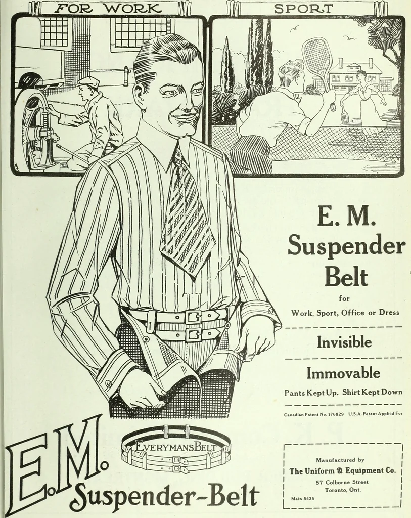 An illustration from Men's wear of Canada (January-December 1920), 1920, leaf 598