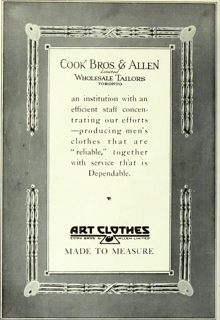 An illustration from Men's wear of Canada (January-December 1920), 1920, leaf 673