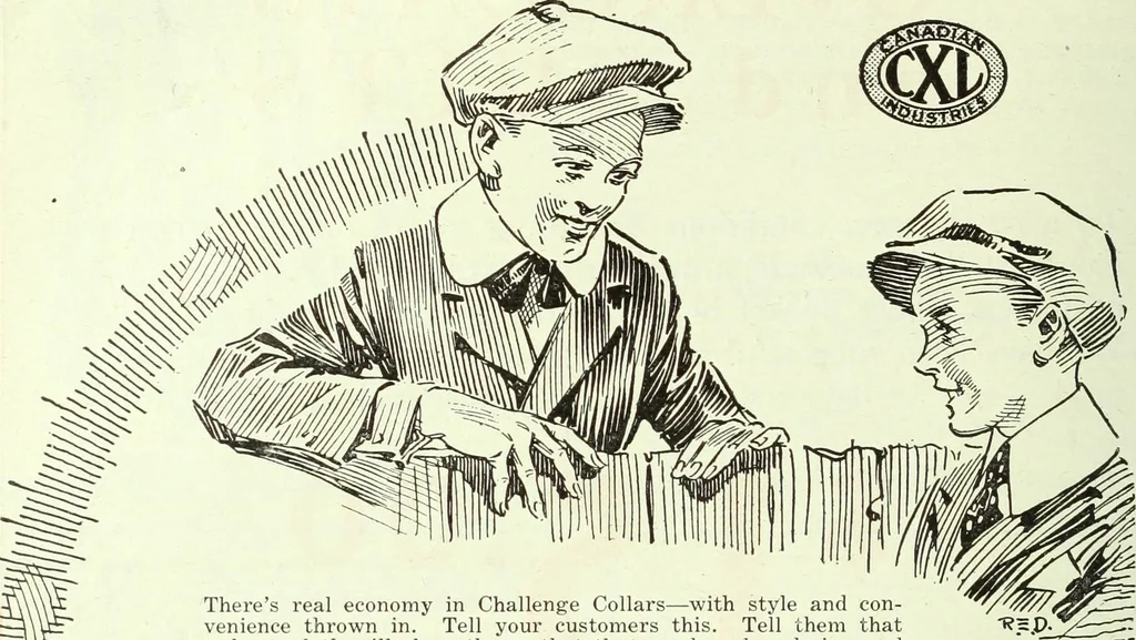 An illustration from Men's wear of Canada (January-December 1920), 1920, leaf 693