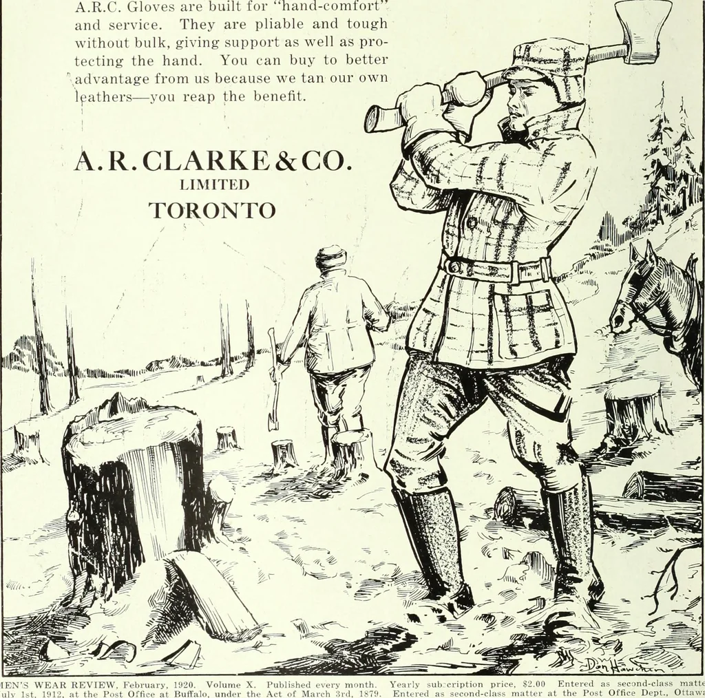 An illustration from Men's wear of Canada (January-December 1920), 1920, leaf 95