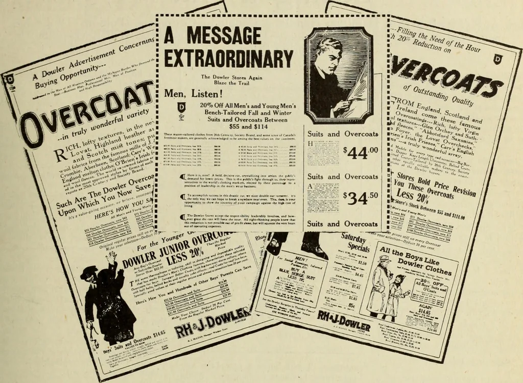 An illustration from Men's wear of Canada (January-December 1921), 1921, leaf 108