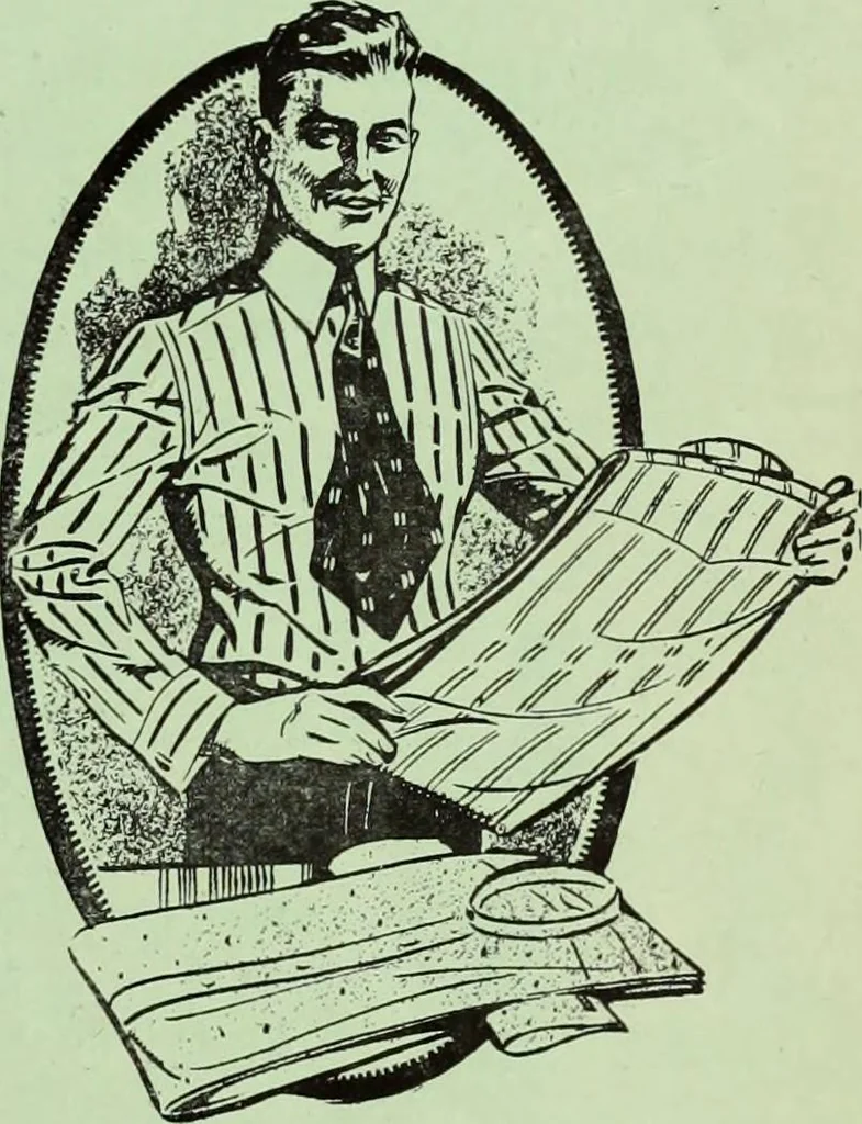 An illustration from Men's wear of Canada (January-December 1921), 1921, leaf 140