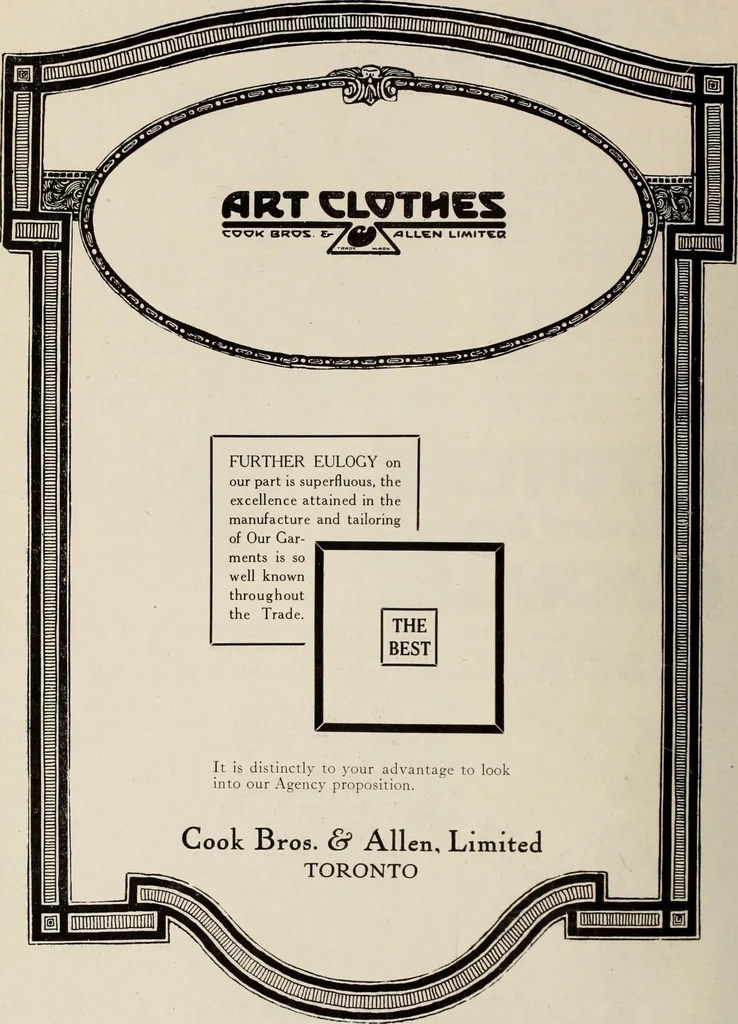 An illustration from Men's wear of Canada (January-December 1921), 1921, leaf 155