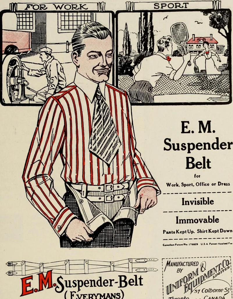 An illustration from Men's wear of Canada (January-December 1921), 1921, leaf 168