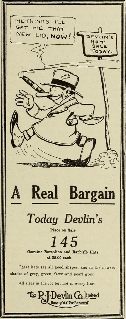 An illustration from Men's wear of Canada (January-December 1921), 1921, leaf 302