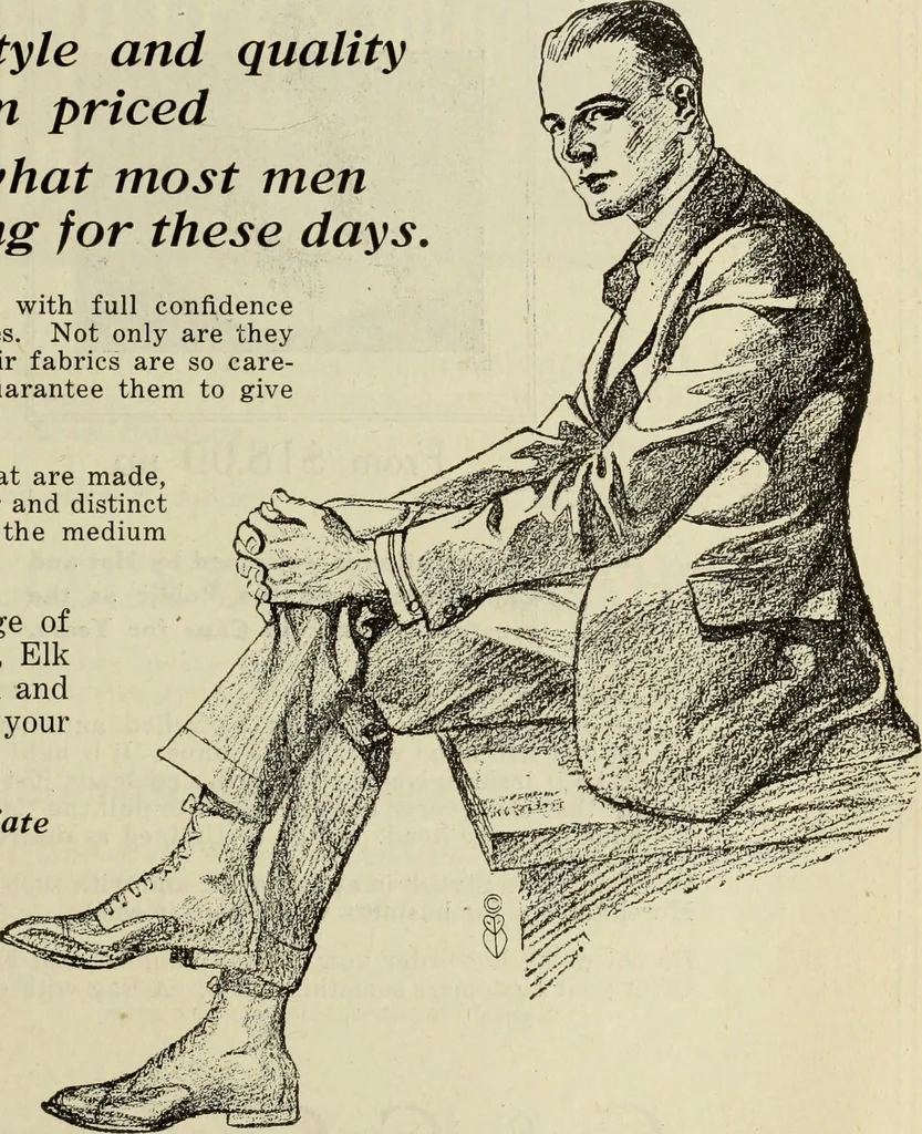 An illustration from Men's wear of Canada (January-December 1921), 1921, leaf 320