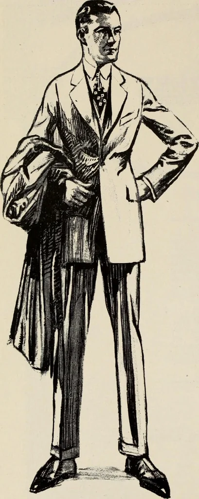 An illustration from Men's wear of Canada (January-December 1921), 1921, leaf 341