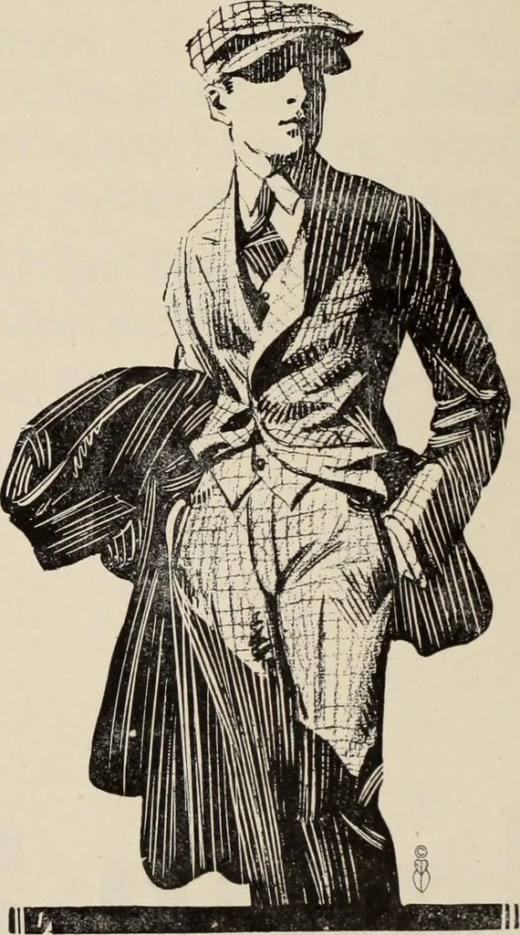 An illustration from Men's wear of Canada (January-December 1921), 1921, leaf 351