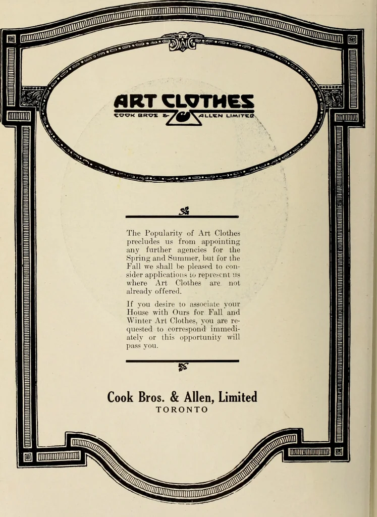An illustration from Men's wear of Canada (January-December 1921), 1921, leaf 405