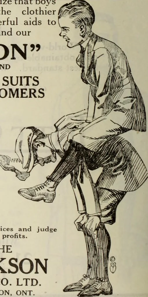 An illustration from Men's wear of Canada (January-December 1921), 1921, leaf 467