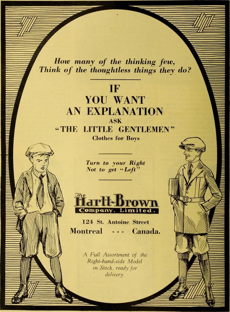 An illustration from Men's wear of Canada (January-December 1921), 1921, leaf 513